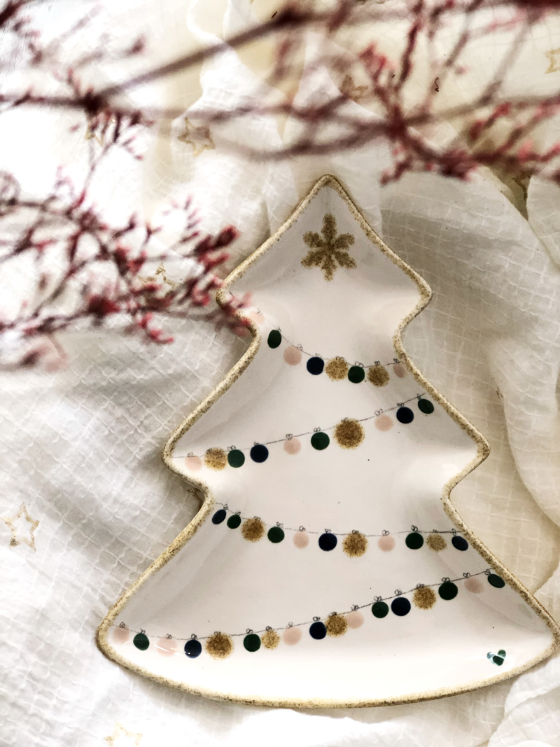 Spode Lot De 4 Assiettes à Dîner Sapin De Noël 25,4 C - Vaisselle