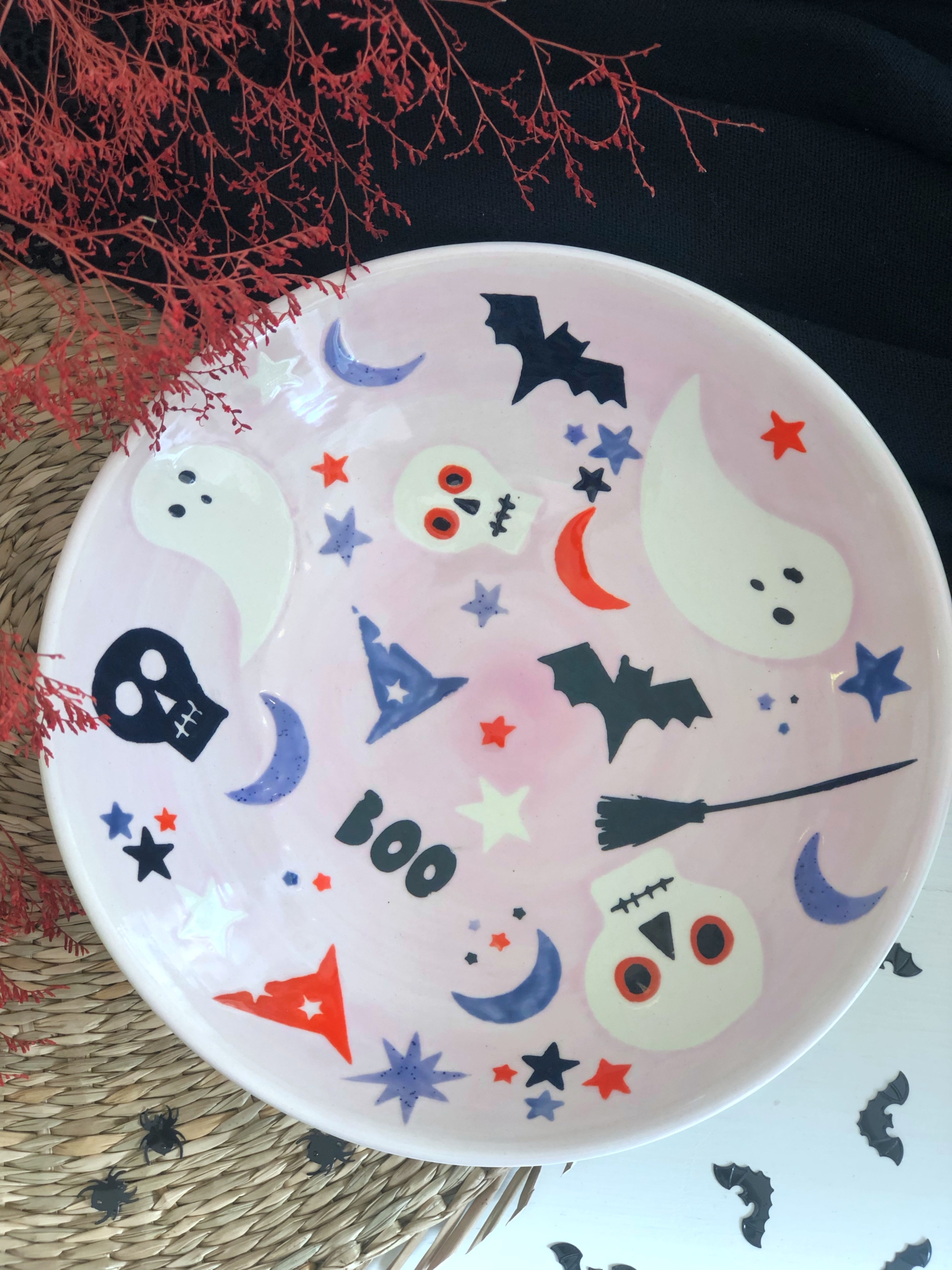 Assiette à bonbons_HALLOWEEN_atelier kéramos