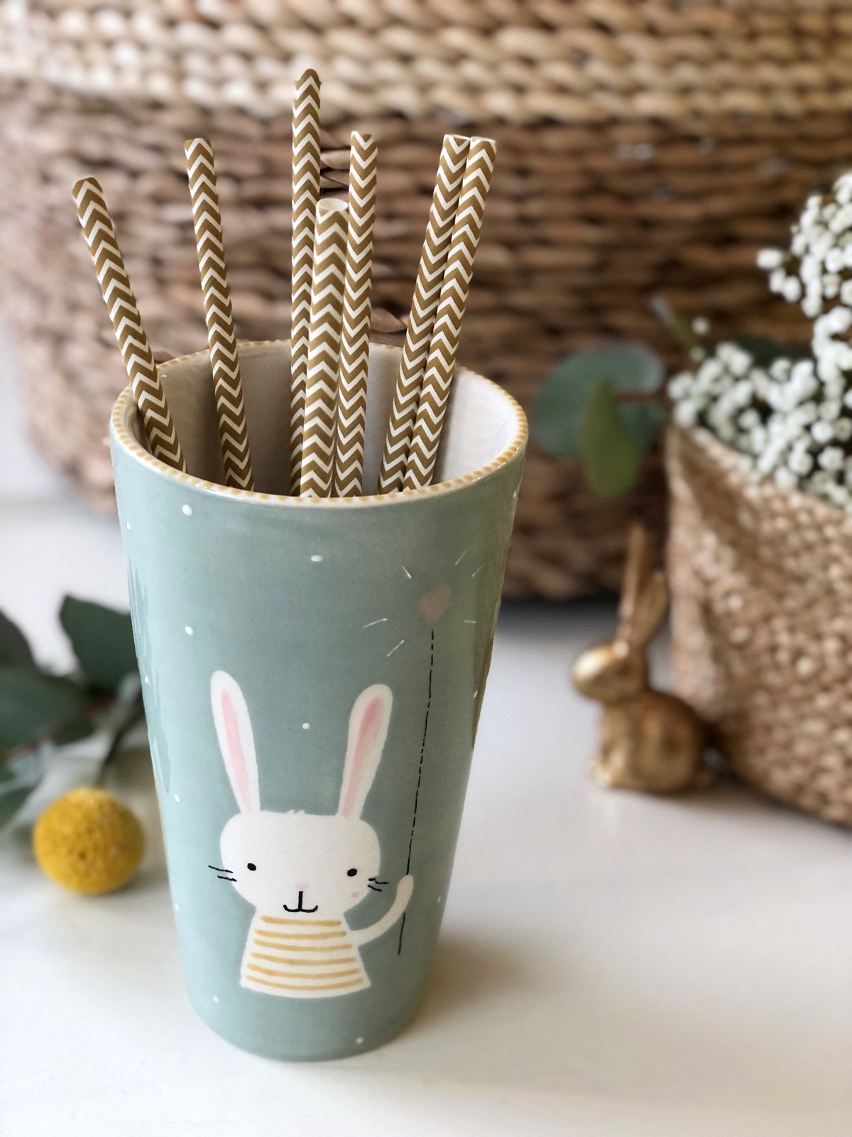 Kit kéramos maison_Kit PAQUES_Gobelet LAPIN